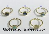 NGR1109 8mm coin  mixed gemstone rings wholesale