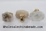 NGR141 25*30mm - 30*40mm freeform druzy agate rings wholesale