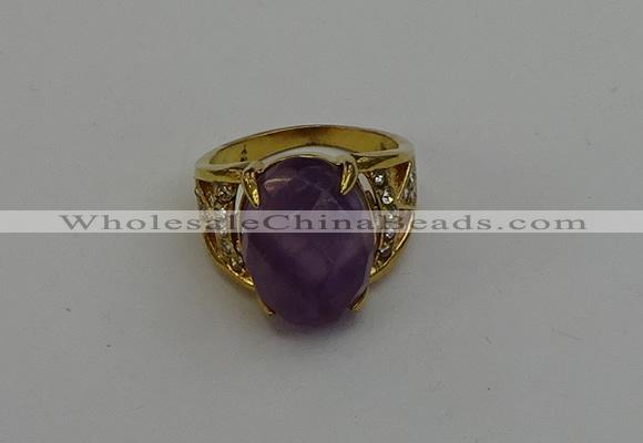 NGR2042 10*15mm faceted oval amethyst gemstone rings wholesale