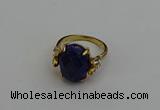 NGR2072 10*15mm faceted oval lapis lazuli gemstone rings