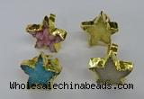 NGR287 25*25mm - 30*30mm star druzy agate gemstone rings