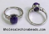 NGR3015 925 sterling silver with 8*10mm oval charoite rings