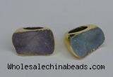 NGR302 25*40mm - 30*35mm freeform druzy agate gemstone rings