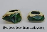 NGR307 25*40mm - 30*35mm freeform druzy agate gemstone rings