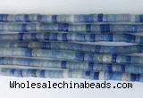 RBBS05 15 inches 2*4mm heishi blue aventurine gemstone beads