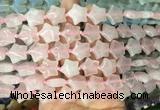 RGBS20 15 inches 16mm star rose quartz gemstone beads wholesale