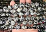 RGBS35 15 inches 16mm star black jasper gemstone beads wholesale