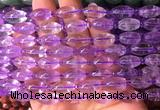 RIBS01 15 inches 8*13mm rice amethyst gemstone beads wholesale