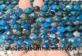 RIBS36 15 inches 6*8mm faceted rice apatite gemstone beads