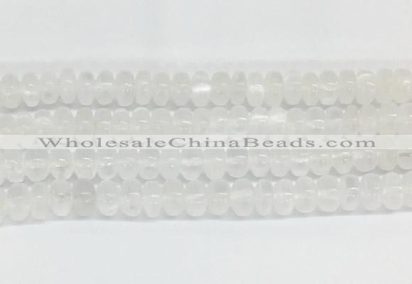 SEBS09 15 inches 5*8mm round selenite gemstone beads wholesale