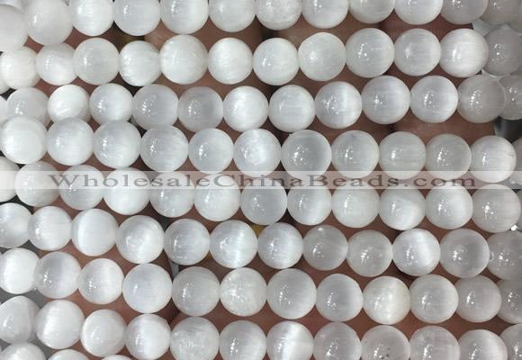 SEBS15 15 inches 6mm round selenite beads wholesale