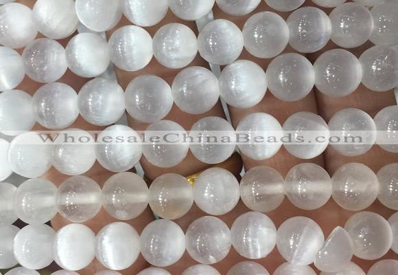 SEBS16 15 inches 8mm round selenite beads wholesale