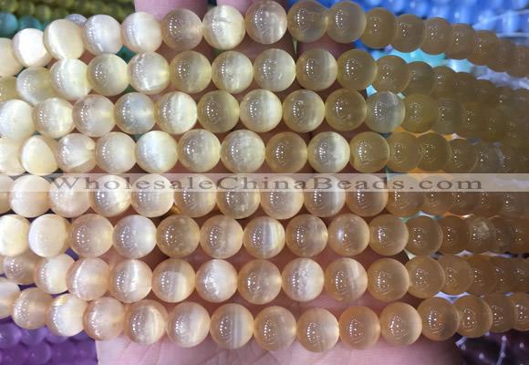 SEBS20 15 inches 6mm round selenite beads wholesale