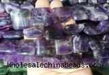 SRBS02 15 inches 20mm square amethyst gemstone beads wholesale