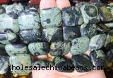 SRBS15 15 inches 20mm square kambaba jasper gemstone beads wholesale