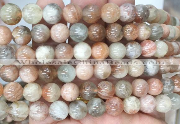 SSBS03 15 inches 10mm round sunstone beads wholesale