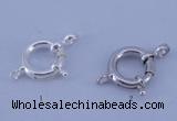 SSC206 5pcs 12mm 925 sterling silver spring rings clasps