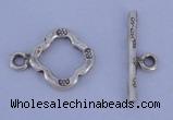 SSC32 5pcs 11*15mm diamond 925 sterling silver toggle clasps