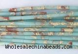 TBBS08 15 inches 4*13mm tube synthetic sea sediment jasper beads