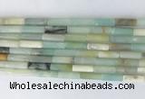 TBBS29 15 inches 4*13mm tube colorful amazonite gemstone beads