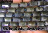 TBBS80 15 inches 8*12mm faceted tube labradorite gemstone beads