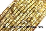 TEBS01 15 inches 2*4mm faceted rondelle golden tiger eye beads