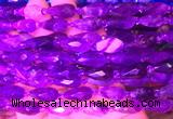 TRBS02 15 inches 8*16mm faceted teardrop dogtooth amethyst gemstone beads