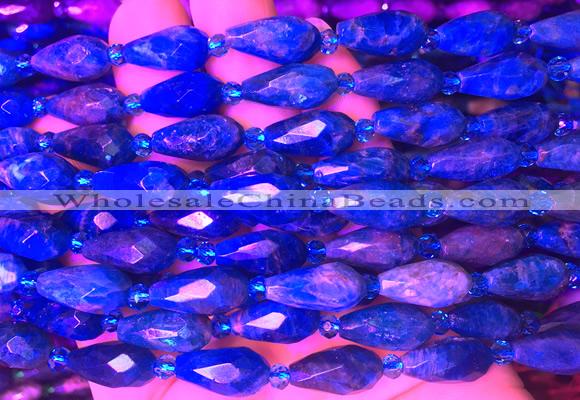 TRBS14 15 inches 8*16mm faceted teardrop apatite gemstone beads