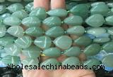 TRBS22 15 inches 13*18mm flat teardrop green aventurine gemstone beads