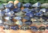 TRBS59 15 inches 11*22mm - 12*25mm faceted teardrop sodalite beads